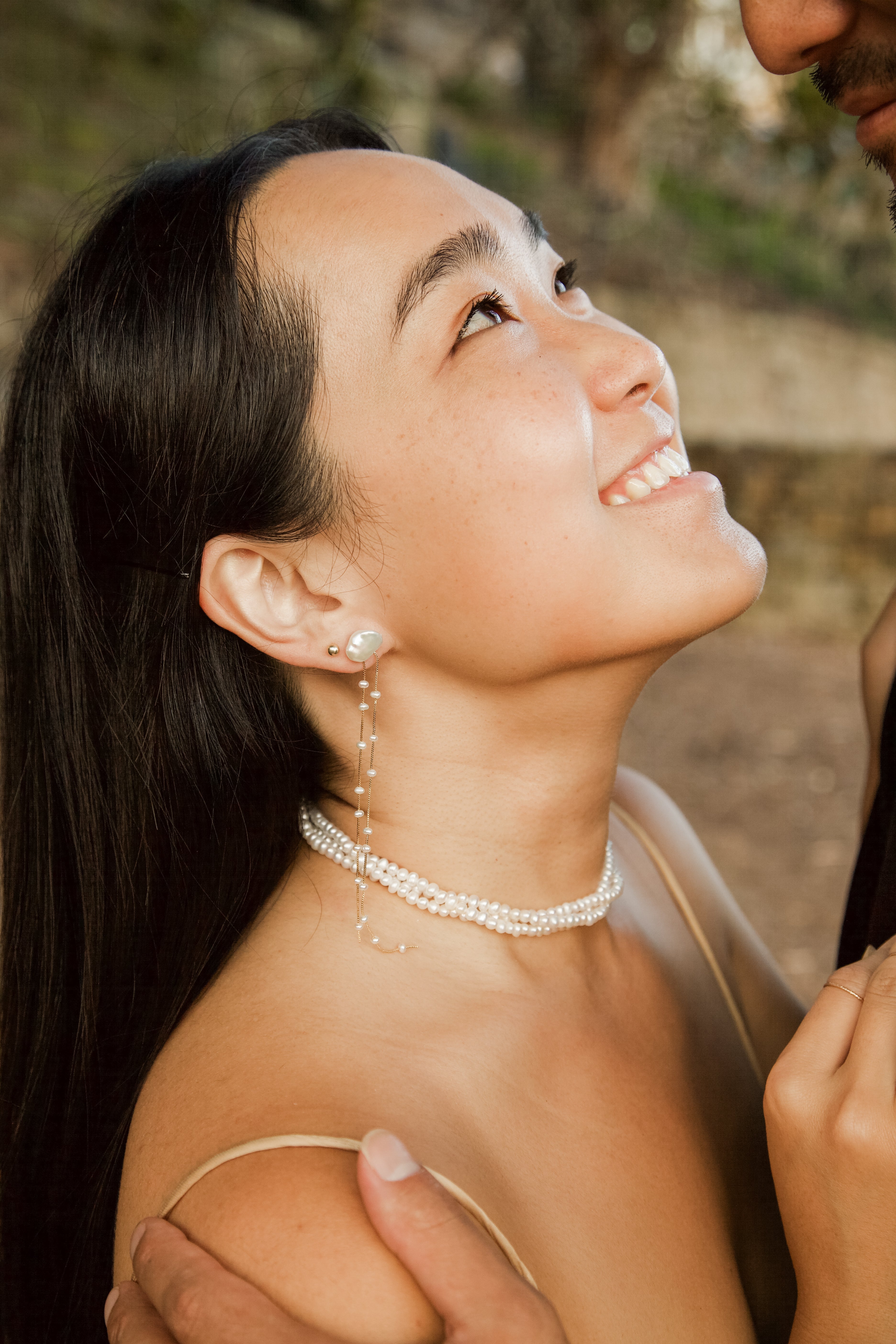 Adeline 3 Row Pearl Choker