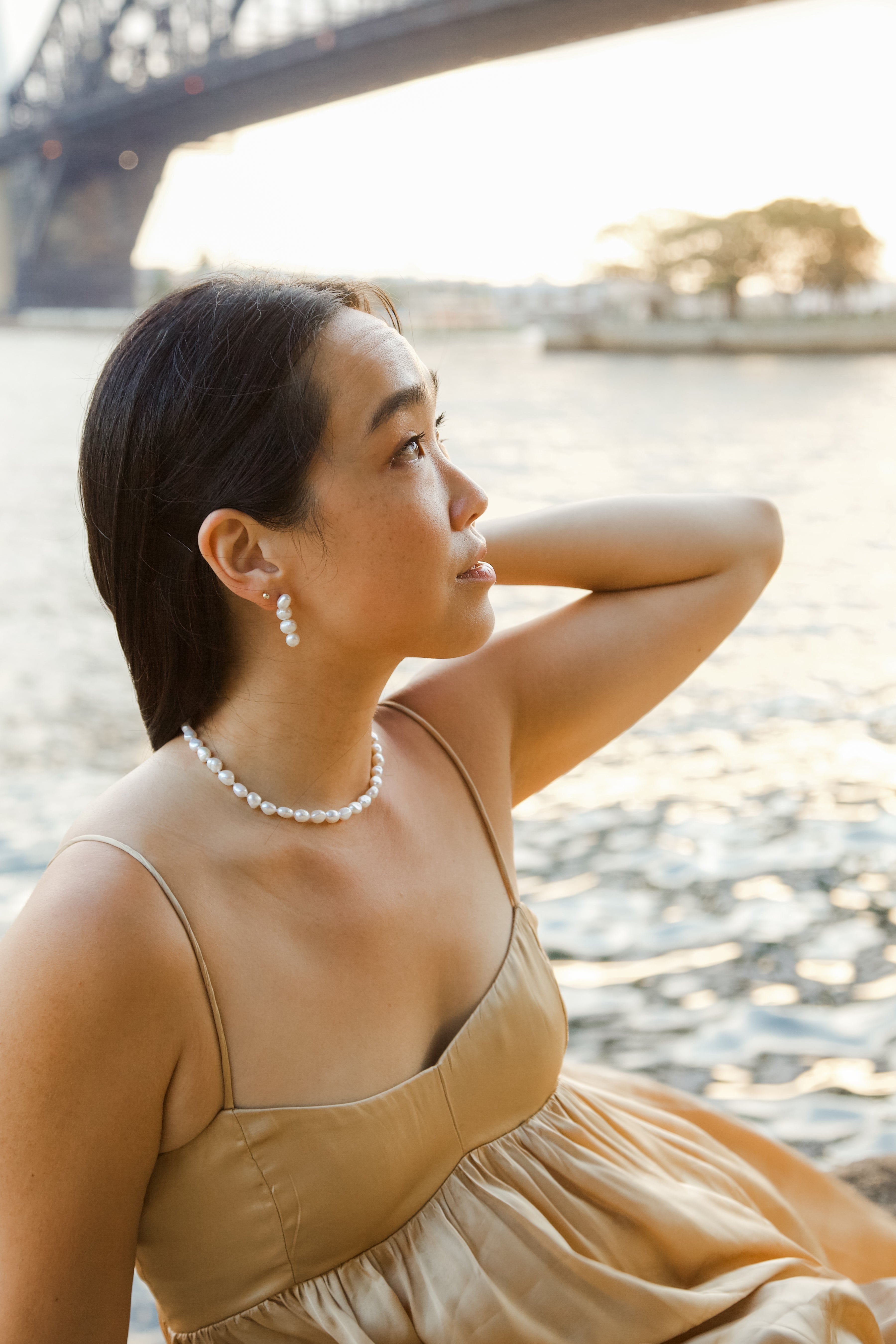 Elisse Single Pearl Choker