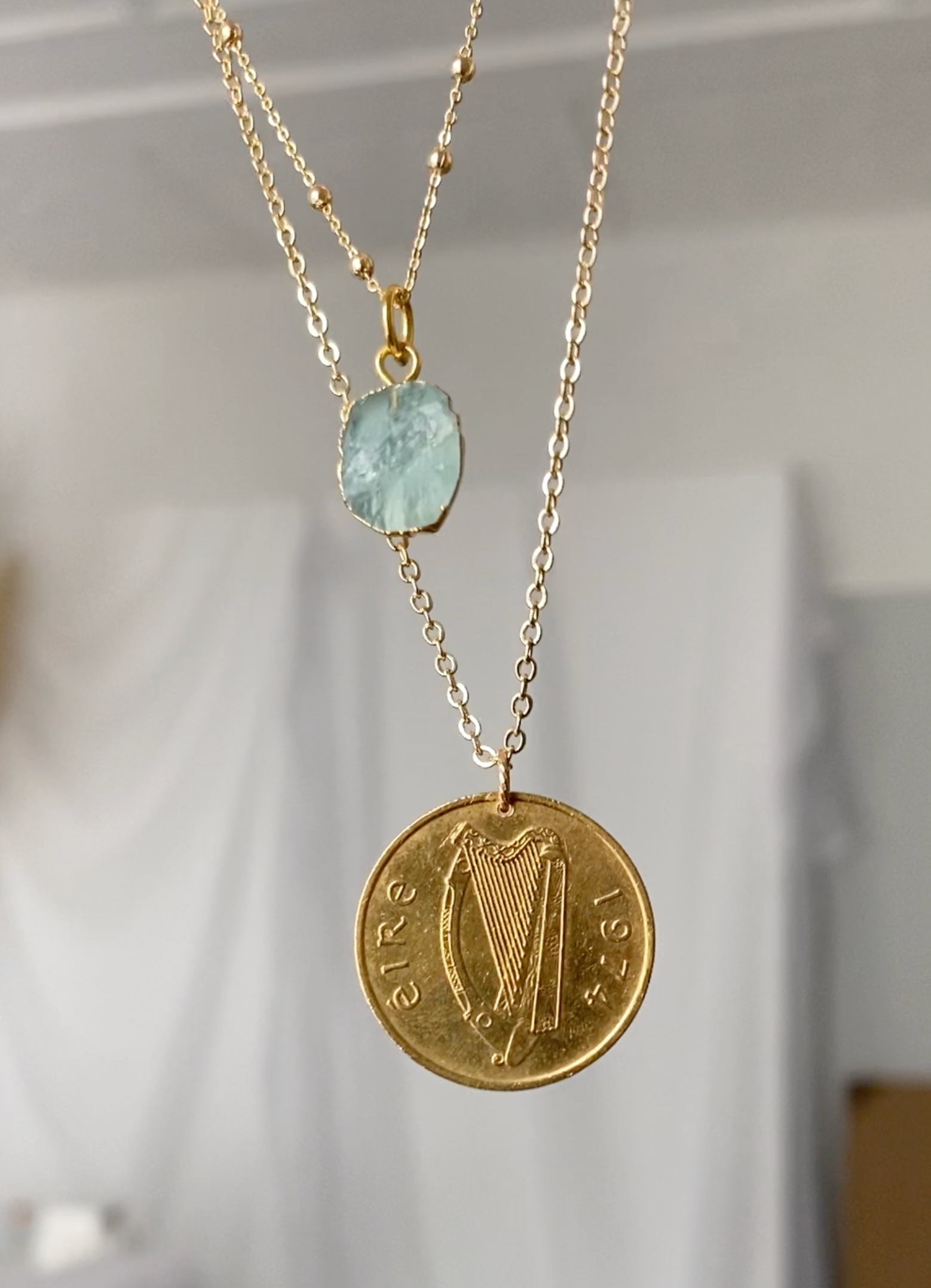 Ireland | Harp Coin Necklace