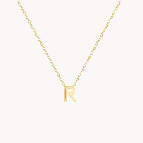 R Initial Necklace