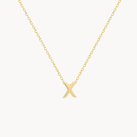 X Initial Necklace