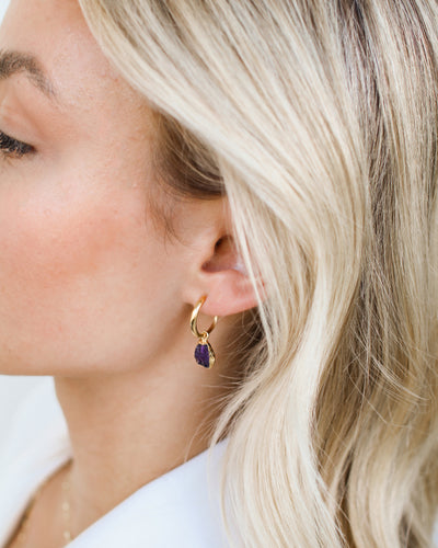 Amethyst Earrings | February Birthstone