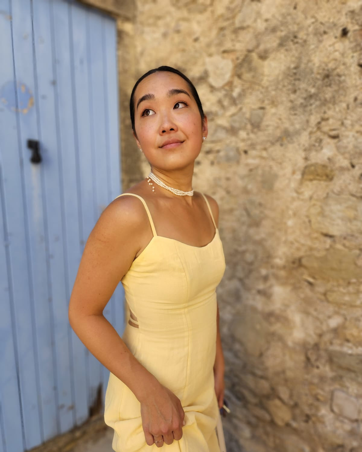 Adeline 3 Row Pearl Choker