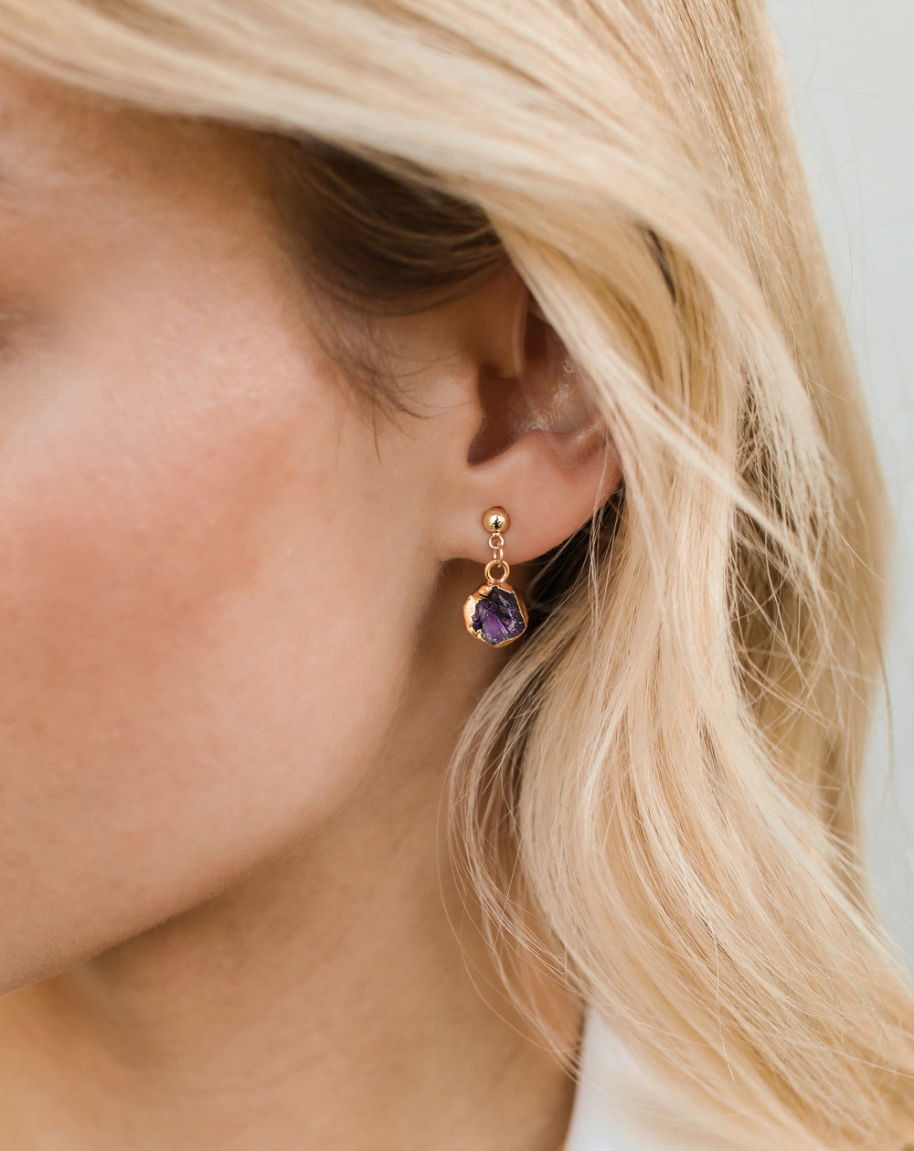 Amethyst Earrings | February Birthstone