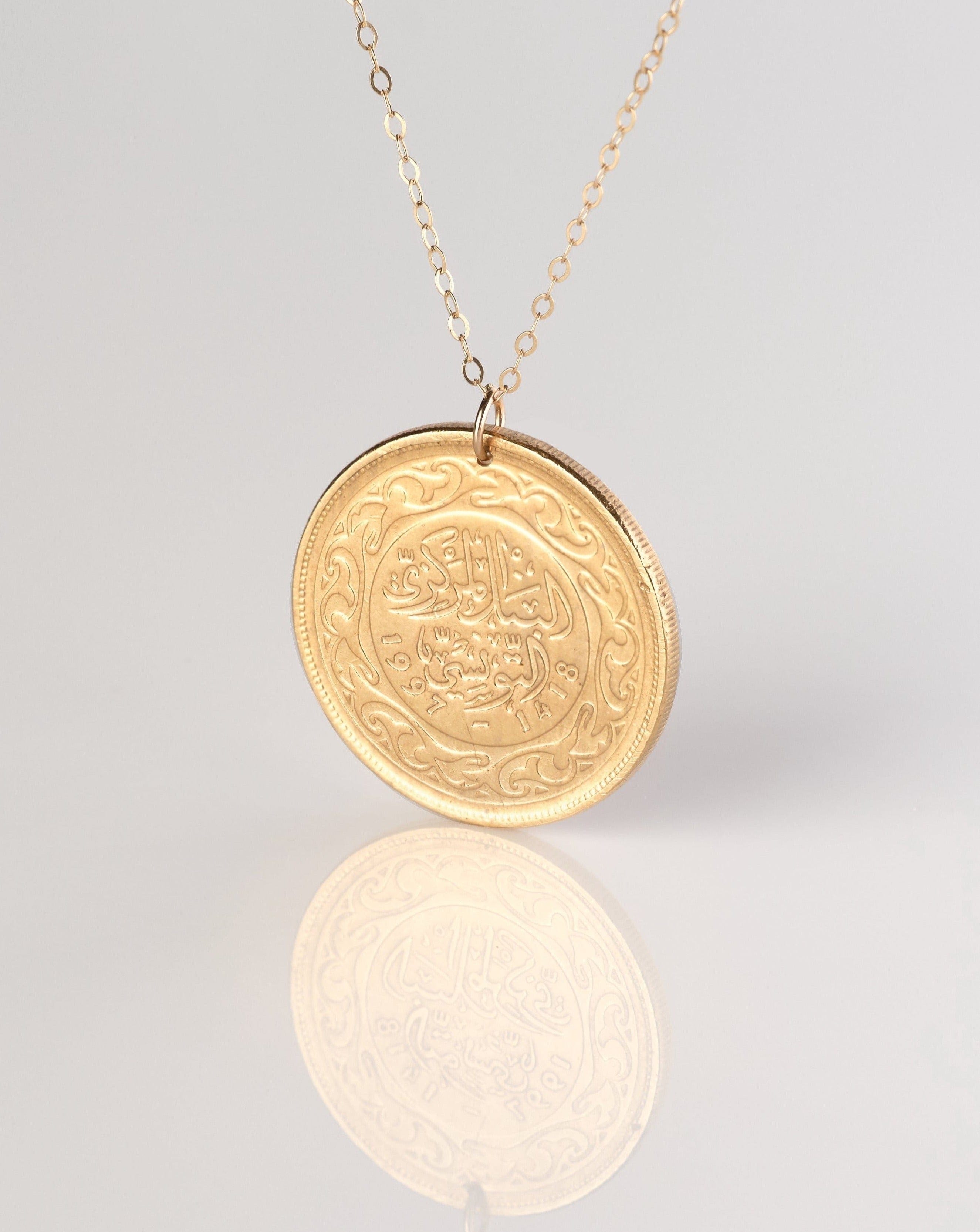 Tunisia | Scriptures Coin Necklace