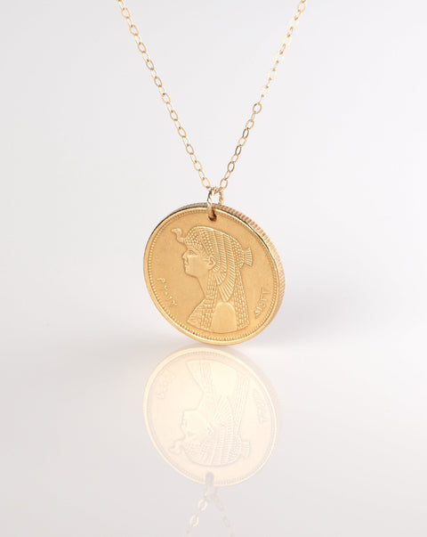 Egypt | Cleopatra Coin Pendant