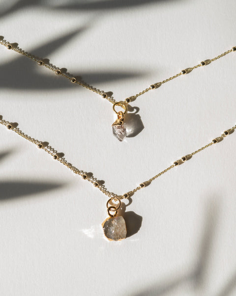 Herkimer Diamond Necklace | April Birthstone