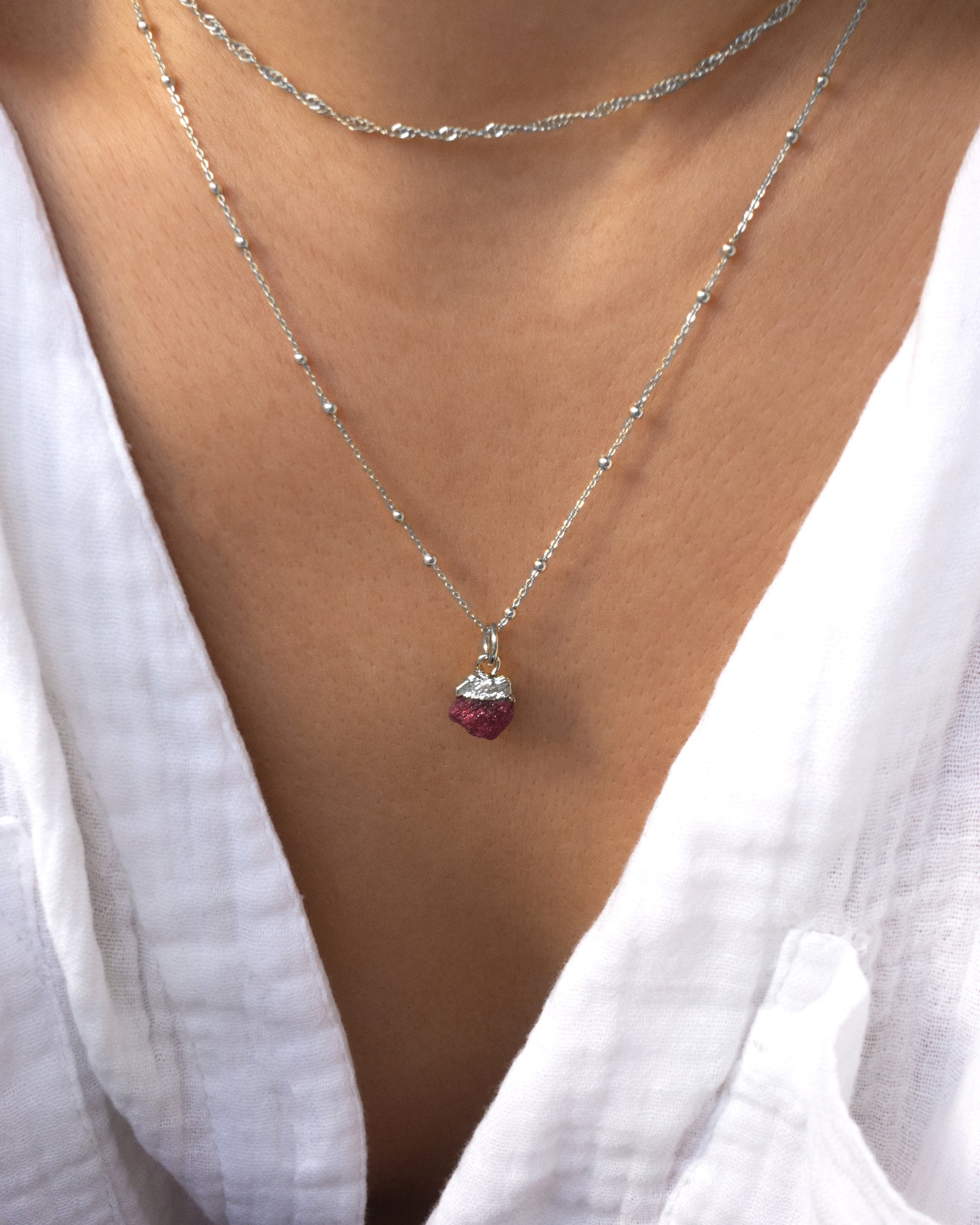 Anne Choker + Birthstone Necklace Set