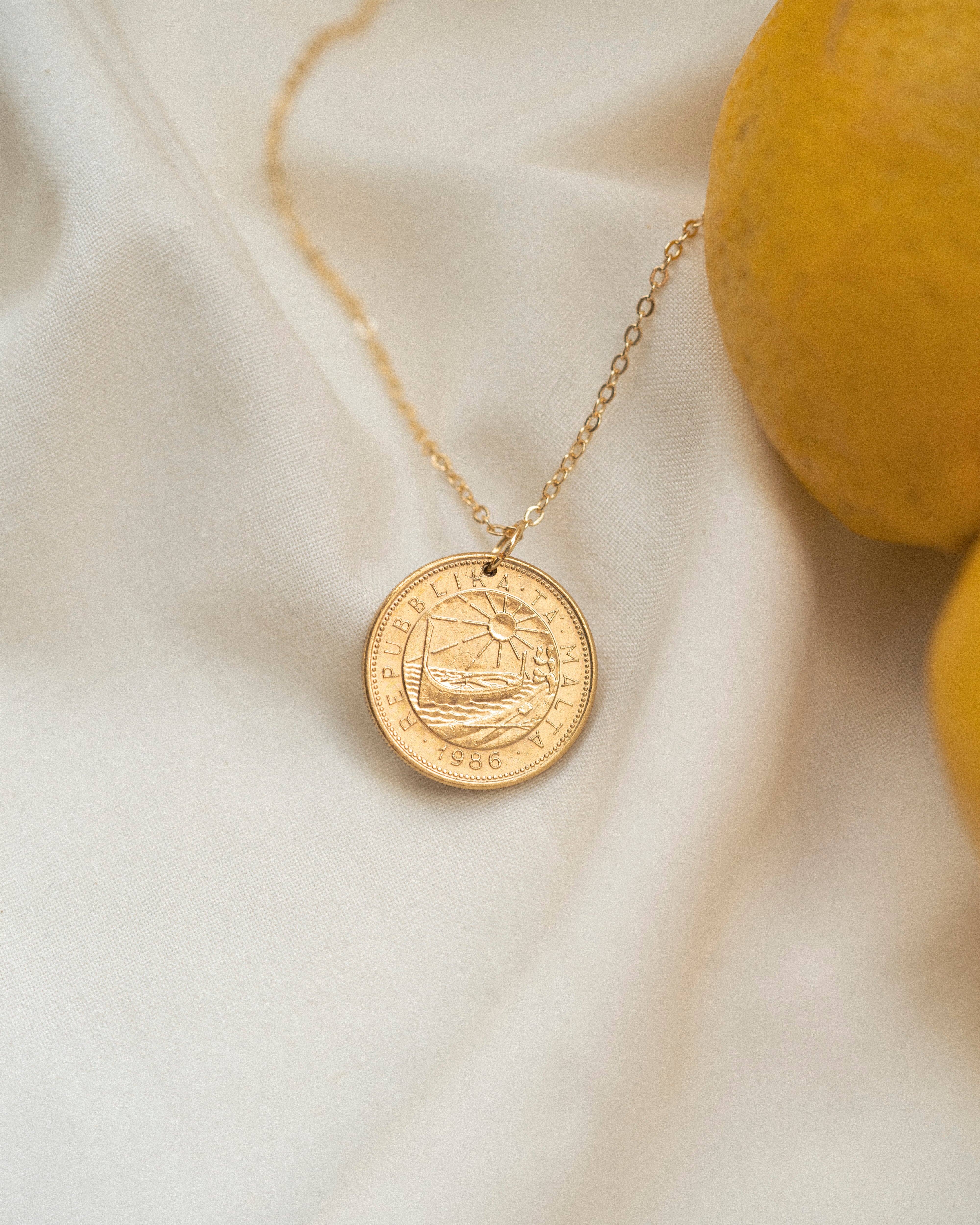 Malta | Sun & Sea Coin Necklace