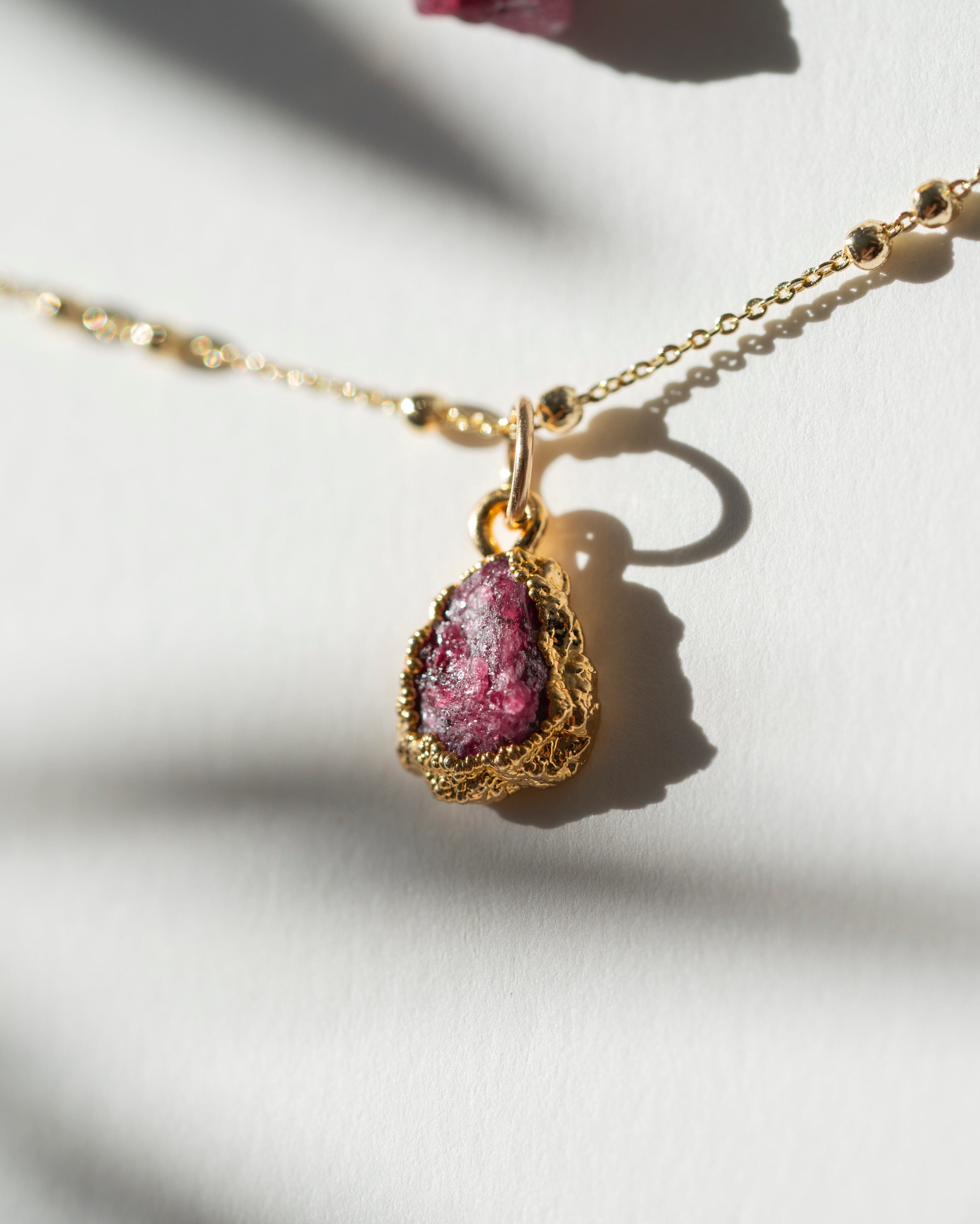 July Birthstone | Ruby Necklace