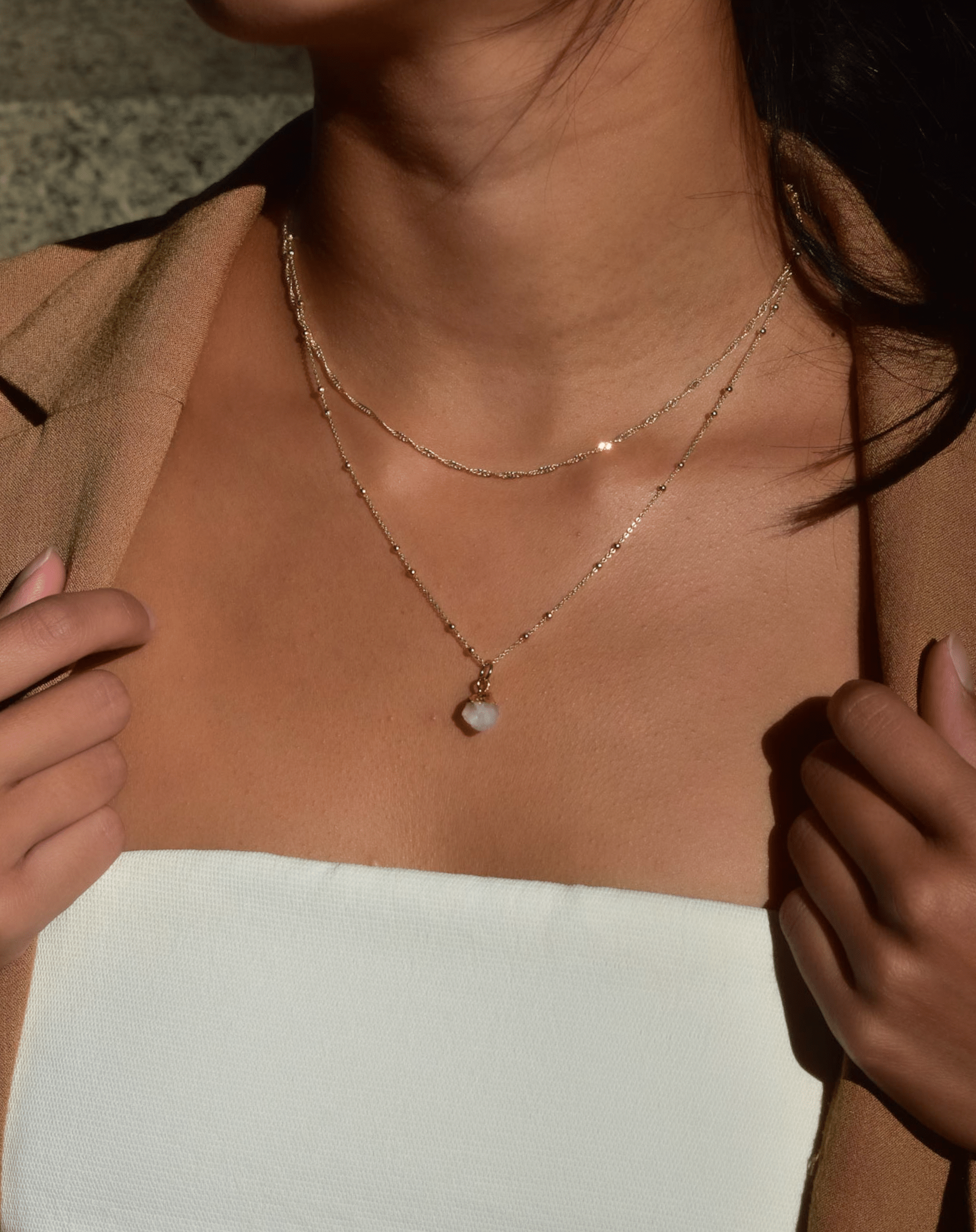 Anne Choker + Birthstone Necklace Set